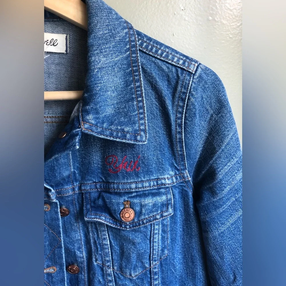 Madewell The Jean Jacket In Printer Wash Size: S - Picture 4 of 14